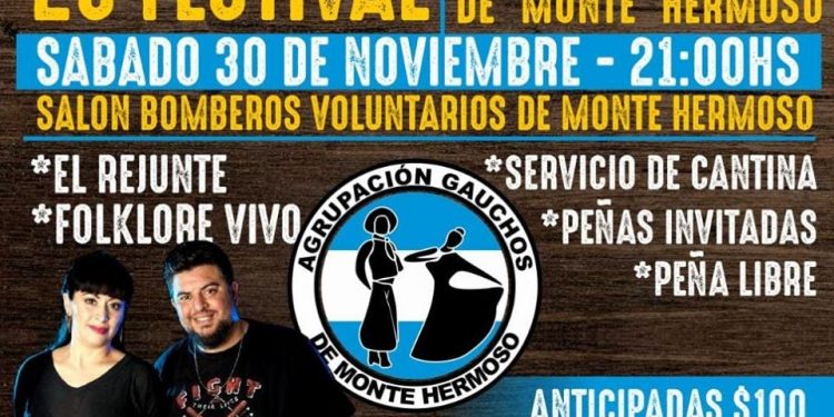 Festival aniversario de los Gauchos de Monte Hermoso