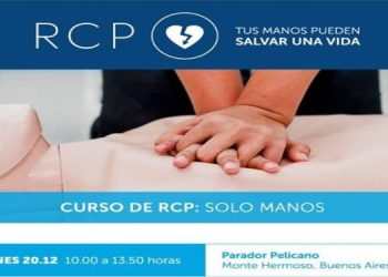 Curso gratuito “RCP solo manos” con cupos limitados.