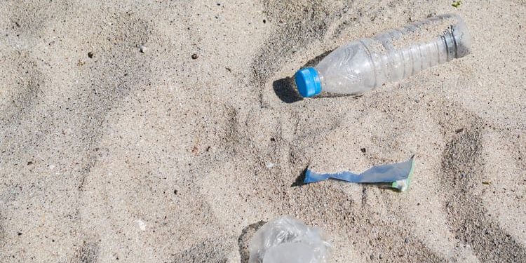 Basura en la playa