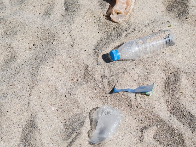 Basura en la playa