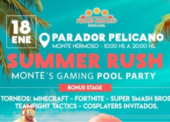 Playa, sol y video juegos. Llega el Summer Rush Monte´s gaming pool party