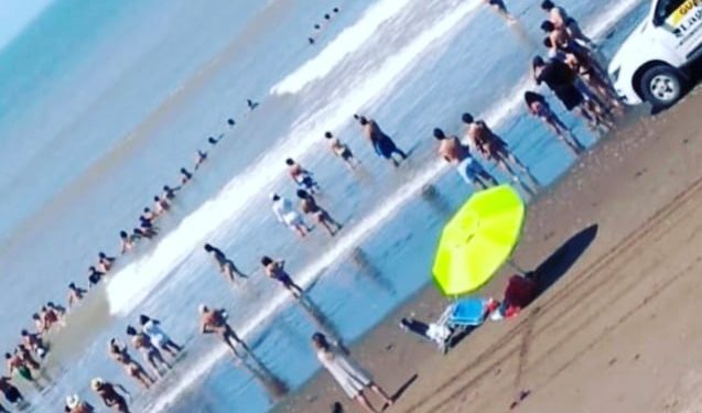 A punto de una tragedia. Rescate en la playa