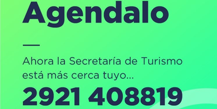 Todos los días de 8 a 00 horas Las consultas turísticas pueden realizarse vía WhatsApp