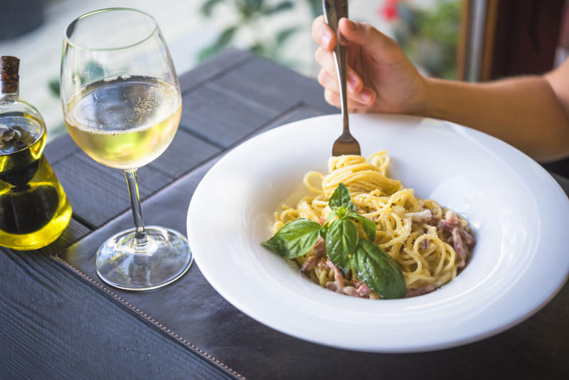 Maridaje vinos y pastas