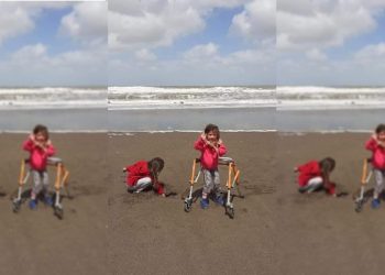 El andador ya esta en manos de su dueña!