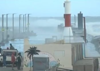 Furia del mar en Necochea – video –