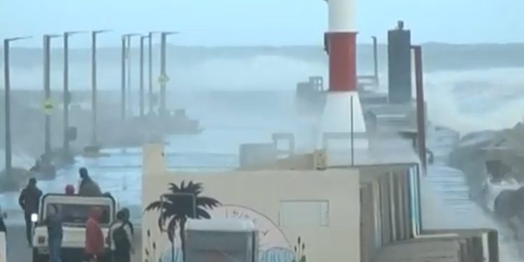 Furia del mar en Necochea – video –