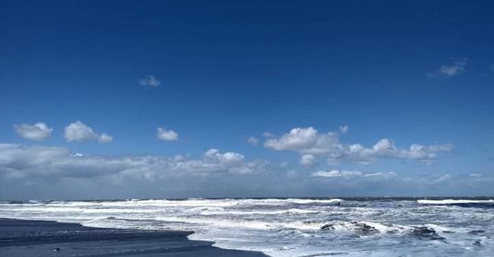 Crecida del mar en la Costa Atlántica