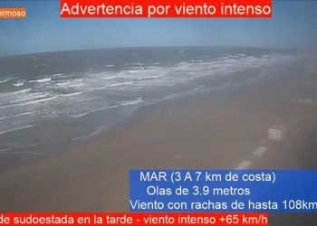 Probabilidad de Sudoestada y viento intenso