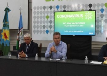 El Intendente participó junto a su par bahiense de una conferencia para reforzar la campaña #YoMeQuedoEnCasa.