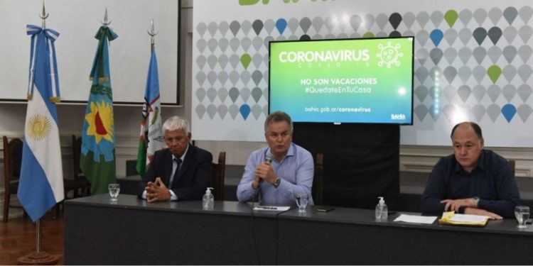 El Intendente participó junto a su par bahiense de una conferencia para reforzar la campaña #YoMeQuedoEnCasa.