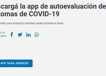 Gobierno lanzó una app de autoevaluación de coronavirus
