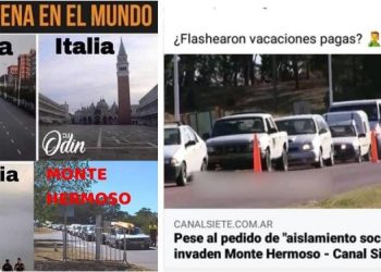Las redes sociales se hacen eco de de los «turistas» que llegan a Monte Hermoso