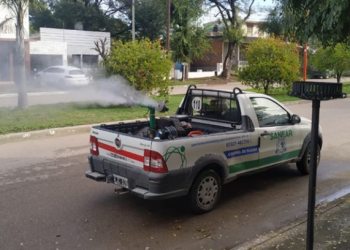 Ante el hallazgo del Aedes Aegypti en casa de un vecino, se cumplió con el protocolo de fumigación.