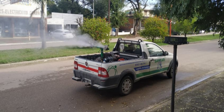 Ante el hallazgo del Aedes Aegypti en casa de un vecino, se cumplió con el protocolo de fumigación.