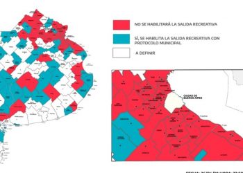 El mapa bonaerense de las salidas recreativas permitidas: qué municipios las permiten