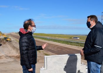 Vialidad recorrió la obra de la ruta 33 y verificó las medidas de seguridad