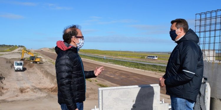 Vialidad recorrió la obra de la ruta 33 y verificó las medidas de seguridad