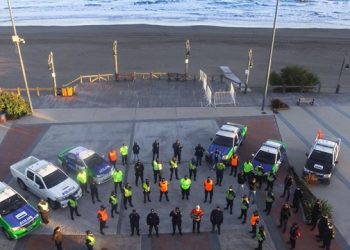 Controles del aislamiento, un importante operativo policial se llevó a cabo en Monte Hermoso