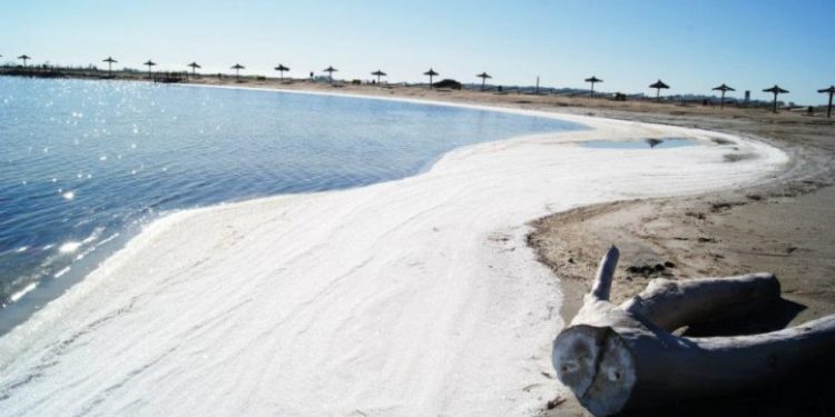 La Sal volvió a brotar en Lago Epecuén