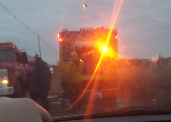 Balneario Sauce Grande, incendio de pastizales