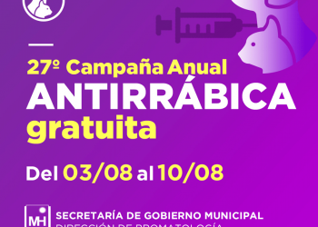 Campaña Anual de Vacunación Antirrábica gratuita