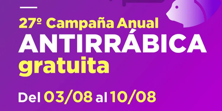 Campaña Anual de Vacunación Antirrábica gratuita