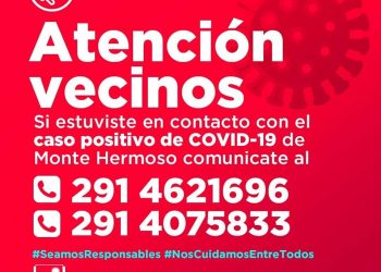 Atención vecinos de Monte Hermoso