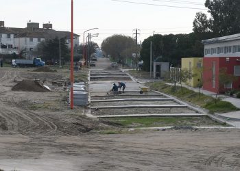 Avanza la obra de pavimento articulado