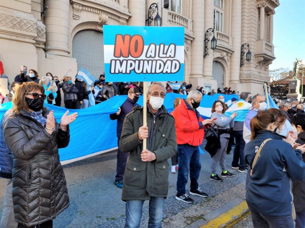 Marcha contra la reforma judicial en Bahia Blanca