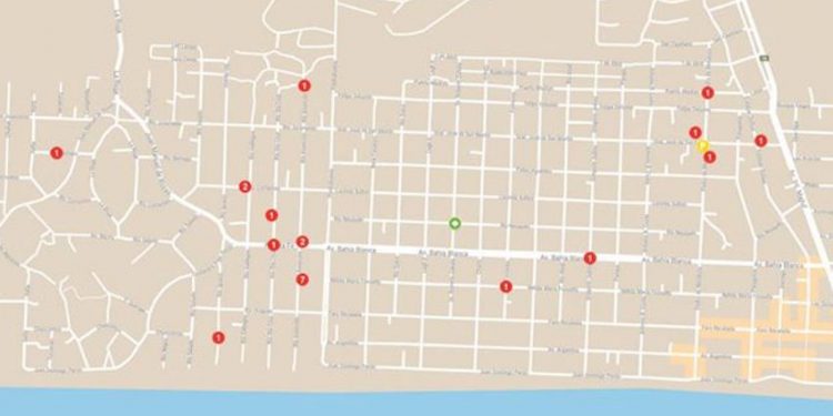 plano del delito en Monte Hermoso