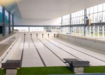 Continúan los trabajos de mantenimiento en el Natatorio Municipal