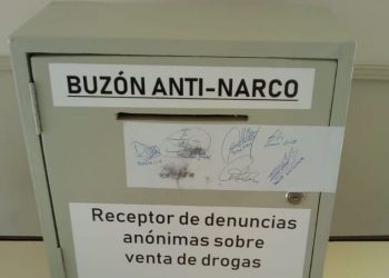 Buzón antinarco en Monte Hermoso