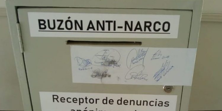 Buzón antinarco en Monte Hermoso