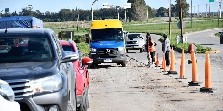 Ingreso a Necochea retenes