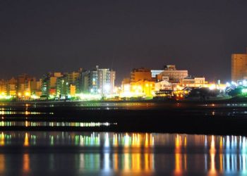 Monte Hermoso playa nocturno