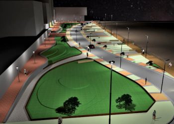 Reconversión estética y lumínica en la rambla central Monte Hermoso