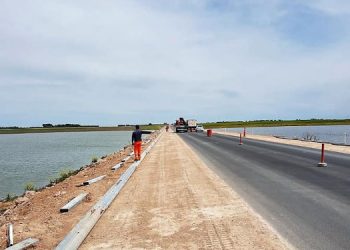 Obras en el terraplen ruta 3