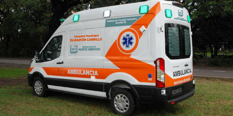 ambulancia con terapia intensiva monte hermoso