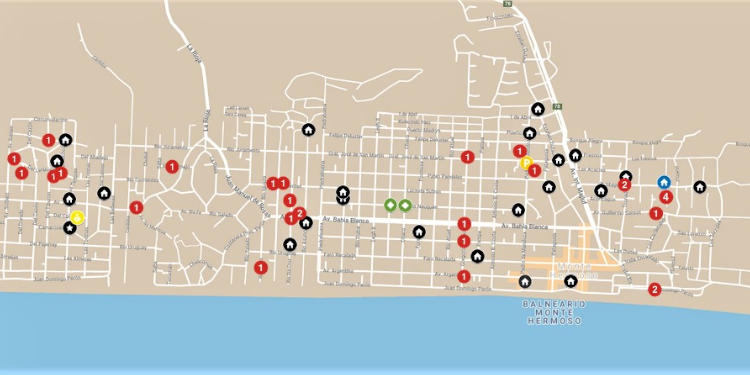 plano del delito monte hermoso robos en monte