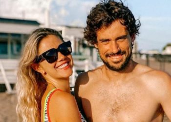 Guido Pella y su novia stephanie-demner