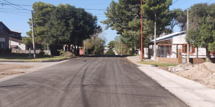 Asfalto nuevas calles de Monte Hermoso marzo 2021