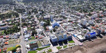 Ciudad de Monte Hermoso vista aérea