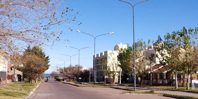 Calles de la ciudad de Monte Hermoso