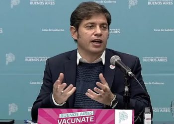Axel Kicillof en conferencia de prensa