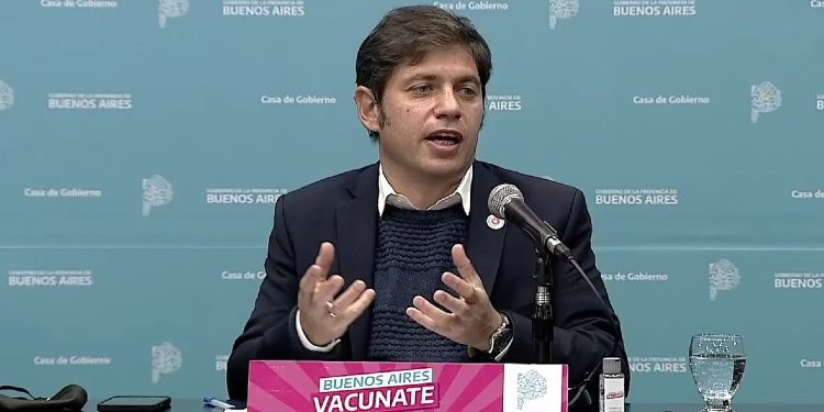 Axel Kicillof en conferencia de prensa