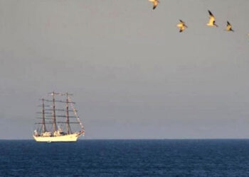 Fragata libertad en Claromecó