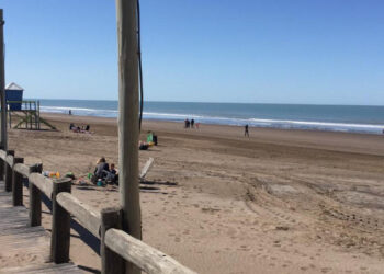 Clima en Monte Hermoso vista de la playa