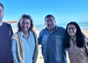Dirigentes de la Coalición Cívica visitaron Monte Hermoso para apuntalar la campaña de Juntos