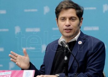 Axel Kicillof en conferencia de prensa
